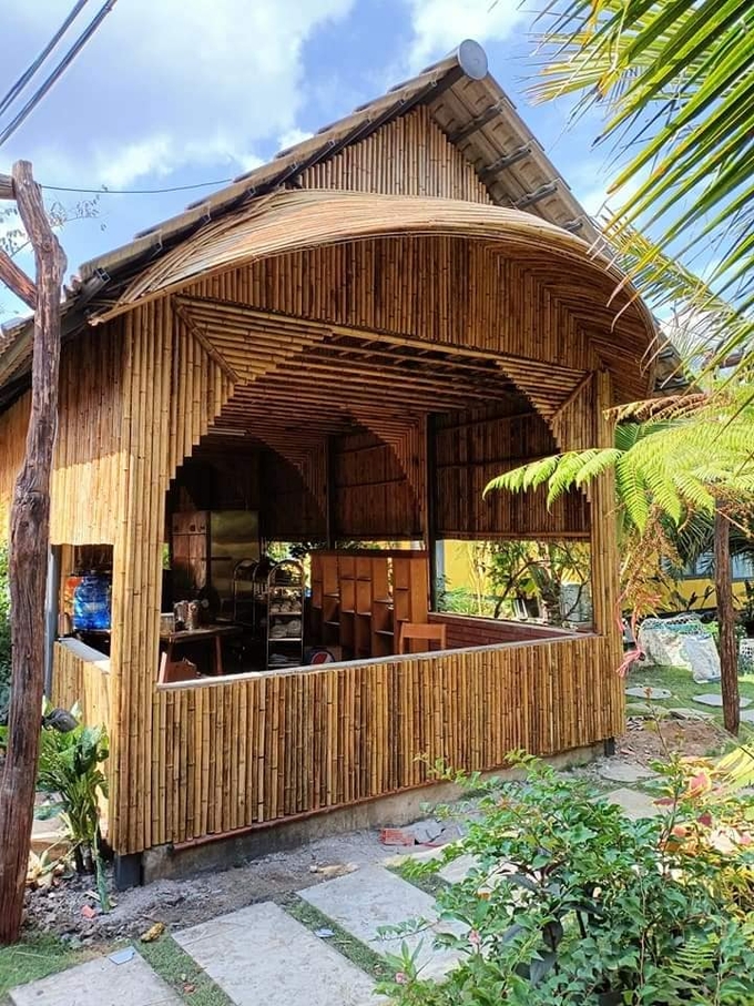 309208690_506238391509538_3340354587333062737_n-152128_634.jpg Một ngôi nhà hoàn toàn bằng tre. Ảnh: Nhân vật cung cấp.