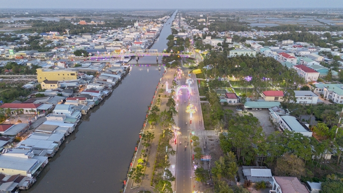 z5119824832464_effcccb54a8d2d6dda50777186c0655b-170402_640.jpg Một góc thị trấn Vĩnh Thuận (huyện Vĩnh Thuận). Ảnh: Diễm Trang.
