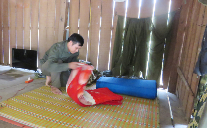 Dù vẫn đang trong gian khó, nhưng lực lượng bảo vệ rừng vẫn xác định hoàn thành nhiệm vụ. Ảnh: T. Đức.