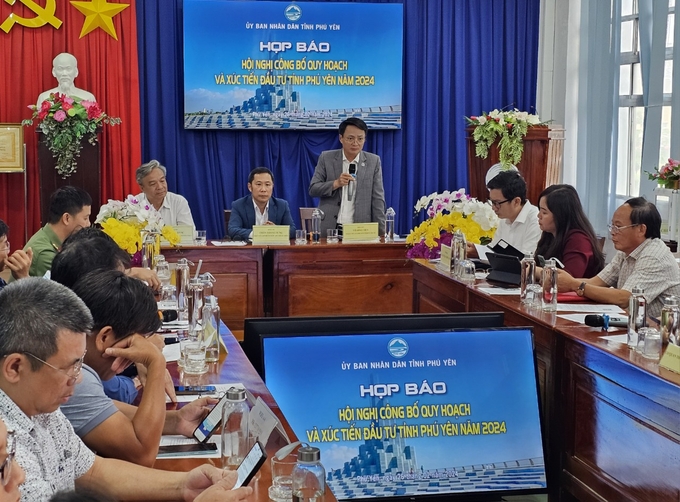 phu-yen-172734_0.jpg Phú Yên tổ chức họp báo hội nghị công bố quy hoạch và xúc tiến đầu tư tỉnh năm 2024. Ảnh: KS.