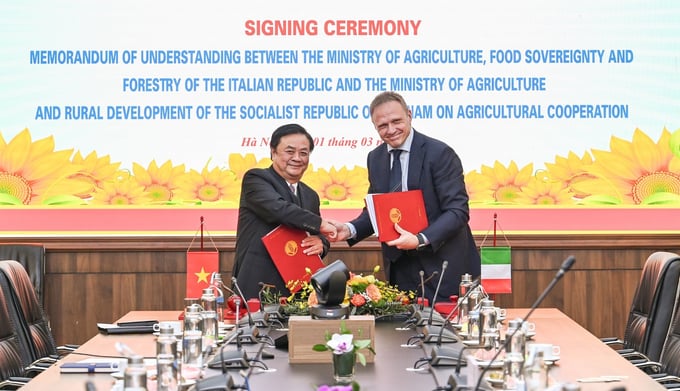 Ministry of Agriculture and Rural Development signed an MoU with the Italian Ministry of Agriculture, Food Sovereignty, and Forestry.