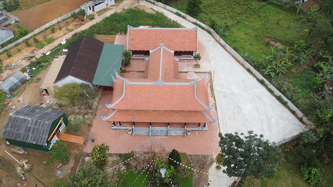 thuong-dan-dan-lap-den-tho-4-215246_424.jpg Chùa Côn Sơn được xây dựng lại. Ảnh: Bảo tàng Hà Tĩnh.
