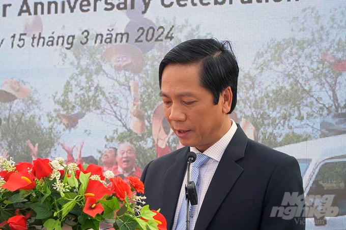 Mr. Hoang Nam, Vice Chairman of the Quang Tri Provincial People's Committee, highly appreciated MAG's activities in Vietnam. Photo: Vo Dung.