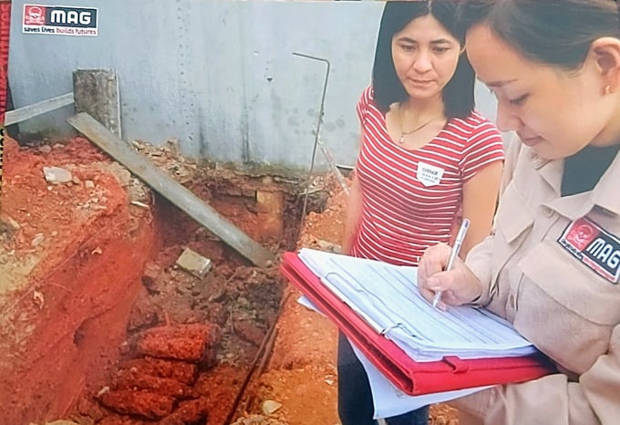 MAG has become an important partner of Quang Tri in its efforts to clear bombs and mines. Photo: Documents.