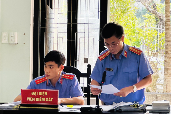 Viện Kiểm sát giữ nguyên quan điểm truy tố các bị cáo. Ảnh: NV.