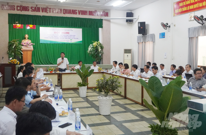 Ông Đinh Minh Hiệp, Giám đốc Sở NN-PTNT TP.HCM, phát biểu tại hội nghị. Ảnh: Nguyễn Thủy.