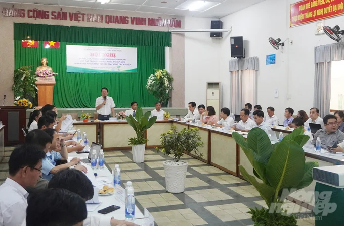 Mr. Dinh Minh Hiep, Director of the Ho Chi Minh City Department of Agriculture and Rural Development, spoke at the conference. Photo: Nguyen Thuy.