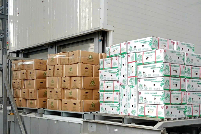 phat-trien-logistics-nong-san-de-thuc-day-xuat-khau-101730_841.jpg Bảo quản nông sản trong kho lạnh Cass ở Long An. Ảnh: Sơn Trang.