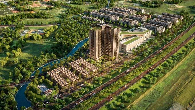 Phối cảnh Dự án Khu dân cư Đại Thắng (Khu đô thị Peace Village) tại TP Phổ Yên, tỉnh Thái Nguyên.