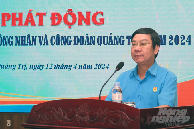 z5340312189003_f8ca822dfe9639f09247dada36ddac15-105303_470-105303.jpg Ông Nguyễn Thế Lập, Chủ tịch LĐLĐ tỉnh Quảng Trị hi vọng ban tổ chức sẽ nhận được sự quan tâm của những cây bút chuyên và không chuyên, tạo nên những tác phẩm ấn tượng, sâu sắc về công nhân và công đoàn. Ảnh: Võ Dũng.