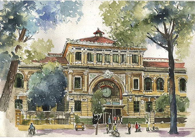 1-ky-hoa-pham-cong-tam-160604_663.jpg Ký họa của Phạm Công Tâm.