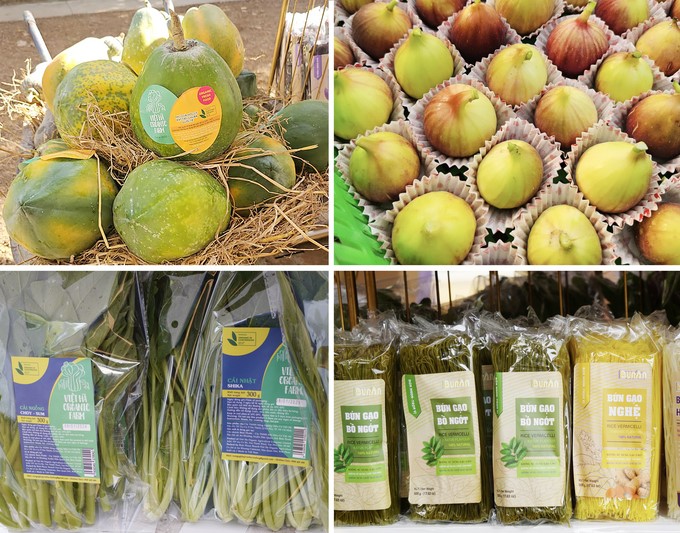 Viet Ha Farm's organic products are well received by many consumers. Photo: Nguyen Thuy.