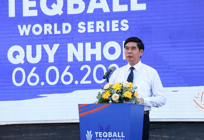 02-142117_566.jpg Phó Chủ tịch UBND tỉnh Bình Định Lâm Hải Giang phát biểu khai mạc. Ảnh: BTC.