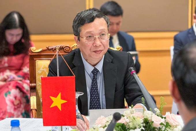 Deputy Minister Hoang Trung expressed his gratitude for GACC's support in recent times. Photo: Quynh Chi.