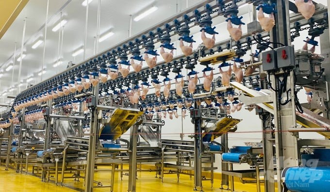 Inside the CPV Food Binh Phuoc processing factory. Photo: Tran Trung.
