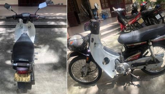 anh-chup-154607_64.jpeg Chiếc xe tang vật vụ án. Ảnh: CQCA.