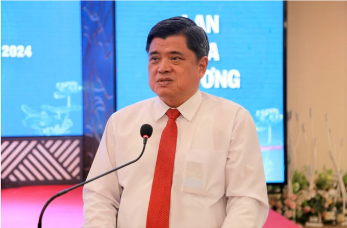 Deputy Minister of Agriculture and Rural Development Tran Thanh Nam provided close guidance at this workshop. Photo: Ngoc Linh.