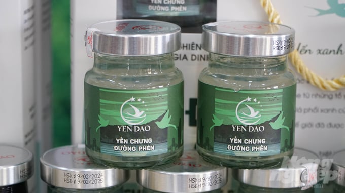 Sản phẩm OCOP 4 sao yến chưng đường phèn của Yến Đảo Cần Giờ. Ảnh: Lê Bình.