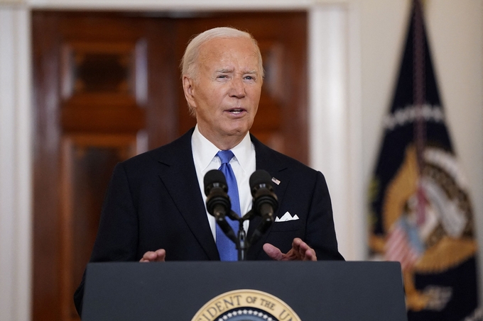 2024-07-01t234813z-875911936-rc2nm8abwuse-rtrmadp-3-usa-trump-immunity-biden-120542_104.jpg Tổng thống Mỹ Joe Biden phát biểu sau phán quyết của Tòa án Tối cao Mỹ về quyền miễn truy tố của ông Donald Trump hôm 1/7. Ảnh: CNN.
