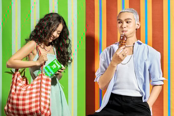Impressive, youthful new image of Vinamilk after 're-branding' with the message 'Bold, confident, always yourself'.