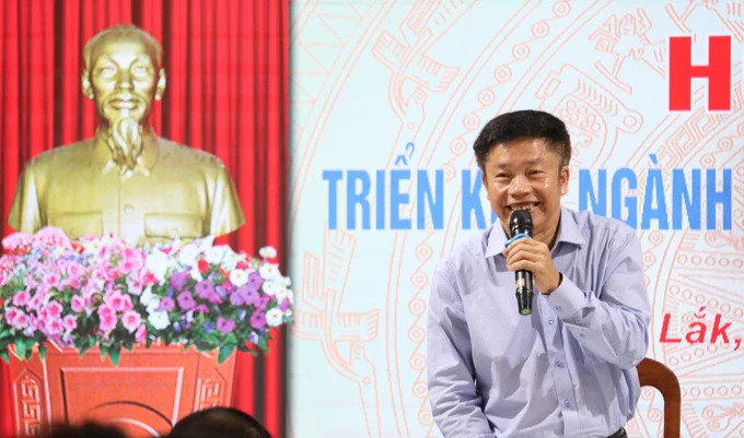 Mr. Nguyen Van Ha, Deputy Director of the Dak Lak Department of MARD, believes that MARD needs to support the establishment and issuance of standardized procedures for cultivating and harvesting durians. Photo: Quang Yen.