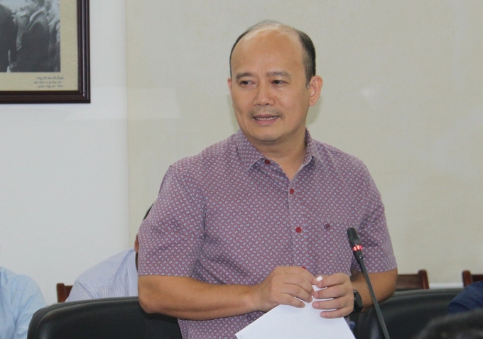 Ông Vũ Duyên Hải, Trưởng phòng Khai thác Thủy sản (Cục Thủy sản) cho biết, sản lượng cá ngừ vằn đạt kích cỡ 500mm (50cm) thực tế rất thấp. Ảnh: Hồng Thắm.