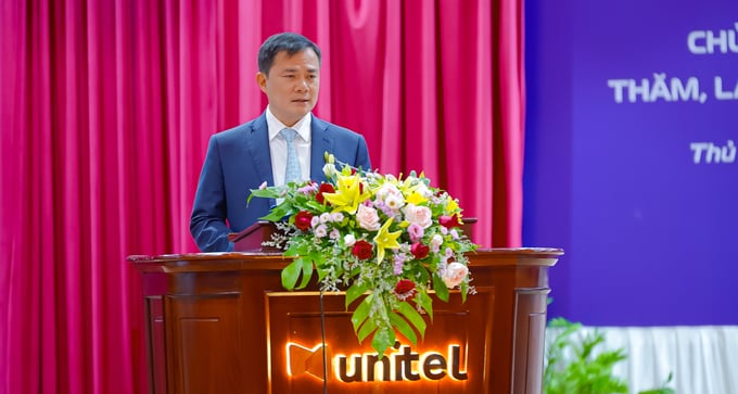 lien-doanh-nao-cung-hieu-qua-nhu-star-telecom-thi-khong-co-gi-phai-lo-213601_907.jpg Thiếu tướng Tào Đức Thắng, Chủ tịch kiêm TGĐ Tập đoàn Viettel phát biểu. Ảnh: Đức Thọ