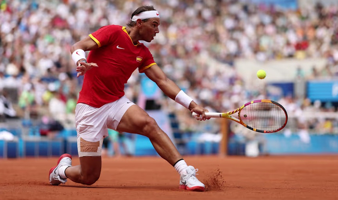 nadal-11-112234_714.jpg Nadal dừng bước tại nội dung đơn nam môn quần vợt khi thua Djokovic.