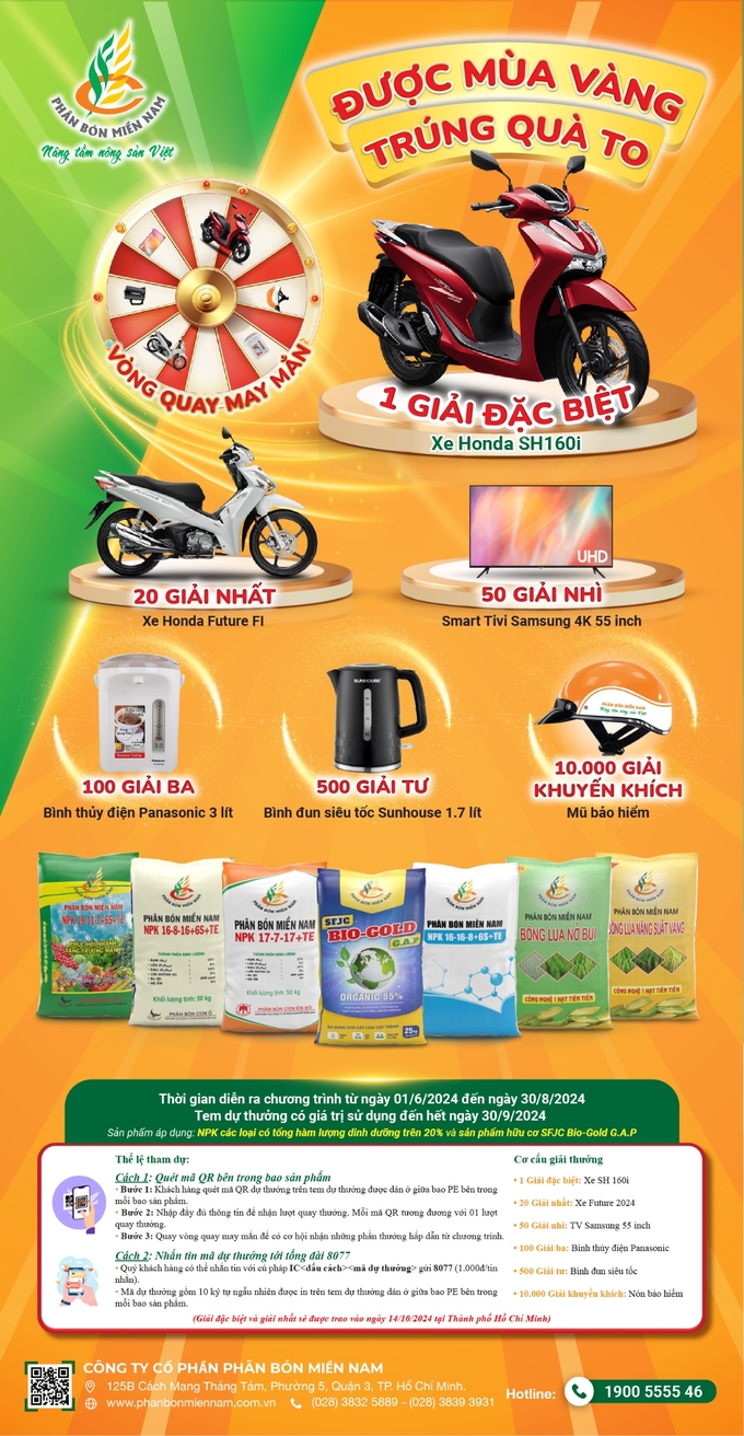 Chương trình khuyến mãi diễn ra từ ngày 01/06/2024 đến hết ngày 30/09/2024.