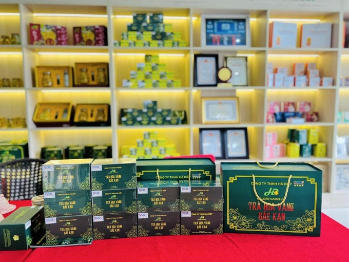 449821993_768743088670994_7158243983135296820_n-175602_235.jpg Sản phẩm trà hoa vàng của Công ty TNHH Hà Diệp. Ảnh: Ngọc Tú.