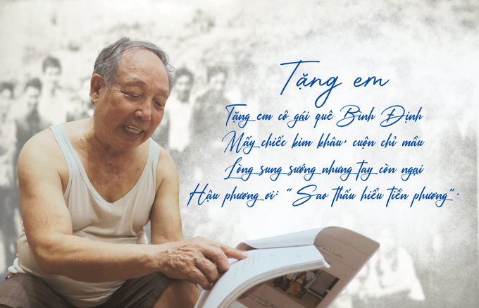 ky-uc-truong-son-bai-2-nghe-si-noi-tuyen-lua-130748_1000.jpeg Ông Luận đã sáng tác không ít bài thơ về về hành trình của mình khi hành quân dọc dãy Trường Sơn. Ảnh: Minh Toàn.