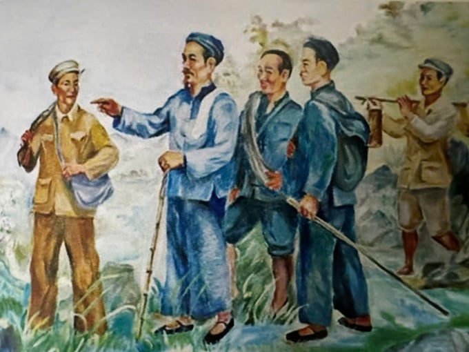 theo-dau-chan-nguoi-den-ngay-doc-lap-tu-do-123132_670.jpg Bác Hồ về đến Cao Bằng năm 1941. Tranh của Trịnh Phòng.