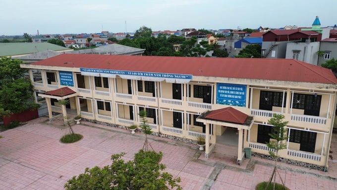 z5790646779009_12aa78cc14ccb9cedd3ef2d89276e368-160559_62.jpg Trường THCS Trung Nghĩa. Ảnh: Đức Minh