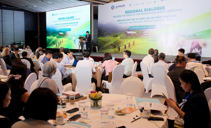Dr. Nguyen Do Anh Tuan - Director General of MARD’s International Cooperation Department, addressed the forum. Photo: Quynh Chi.