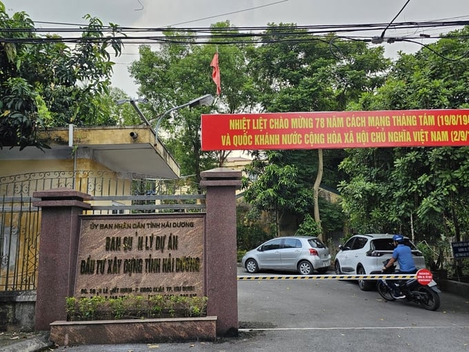 Ban Quản lý dự án Đầu tư xây dựng tỉnh Hải Dương. Ảnh: IT.