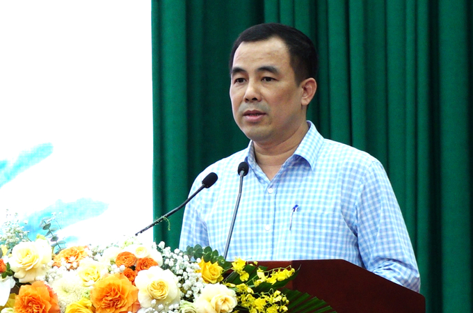sequence-0100_12_37_10still013-185132_735.jpeg Giám đốc Sở Tài chính tỉnh Thái Nguyên Nguyễn Minh Quang phát biểu tại chương trình. Ảnh: Quang Linh.