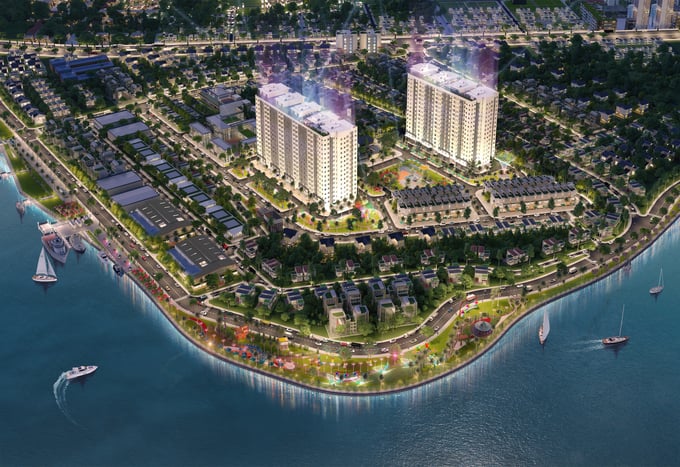v14-8k-163837_818.jpg Dự án Conic Boulevard có mật độ xây dựng chỉ 28,7%, gồm khu dân cư và căn hộ cao tầng với quy mô 5,3ha, tọa lạc tại đường Huỳnh Bá Chánh. Ảnh: Đức Trung.