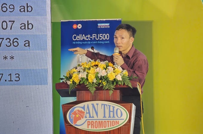 4-144528_505.jpg TS Nguyễn Thế Cường chia sẻ về đề án nghiên cứu tại hội thảo.
