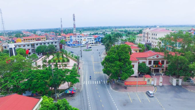 huyen-tien-lang-204206_546.jpg Một góc trung tâm huyện Tiên Lãng. Ảnh: Đinh Mười.