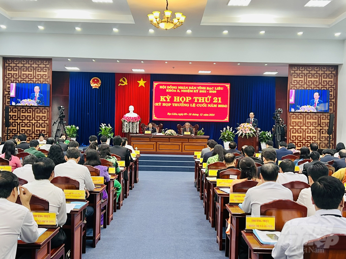 z6111513575159_5da95bbec4fbaa255bdf7a31ea872a11-091025_197-091026.jpg Toàn cảnh kỳ họp HĐND tỉnh Bạc Liêu khóa X, kỳ họp thứ 21. Ảnh: Trọng Linh.