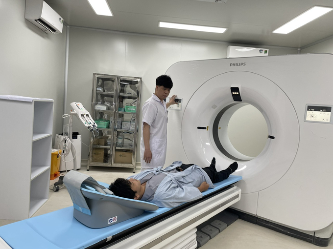 benh-vien-thong-nhat1-190308_369.jpg Bệnh nhân chụp CT-scan với máy thế hệ mới. Ảnh: Bệnh viện cung cấp.