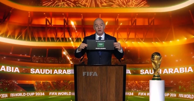 FIFA đã công bố chủ nhà các kỳ World Cup năm 2030, 2034. Ảnh: FIFA
