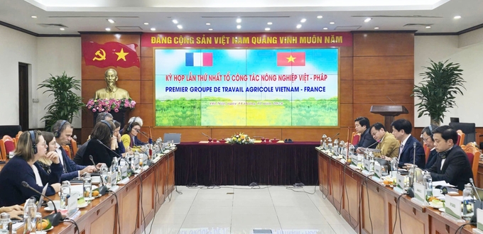 Overview of the meeting of the Vietnam - France Agricultural Working Group. Photo: Linh Linh.