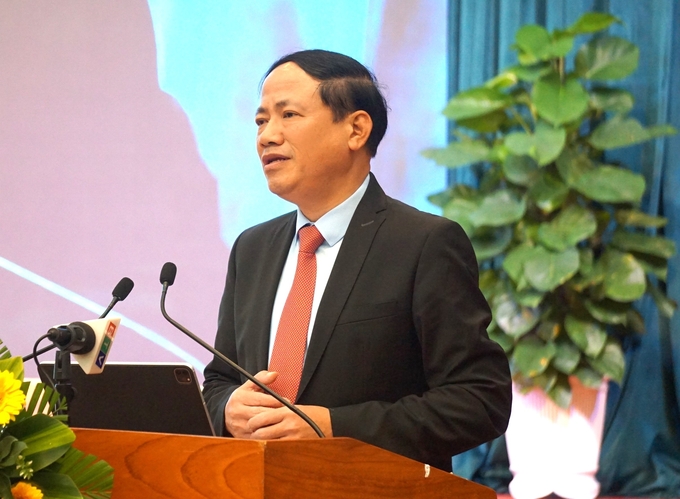 2-104332_880.jpg Ông Phạm Anh Tuấn, Chủ tịch UBND tỉnh Bình Định, phát biểu tại hội nghị. Ảnh: V.Đ.T.
