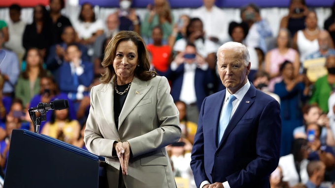 Tổng thống Joe Biden và bà Kamala Harris. Ảnh: Getty.