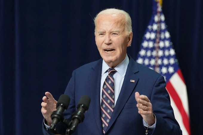 1x-1-1-130751_62.jpg Tổng thống Mỹ Joe Biden phát biểu hôm 1/1 sau loạt vụ tấn công trong ngày đầu năm 2025. Ảnh: Getty.