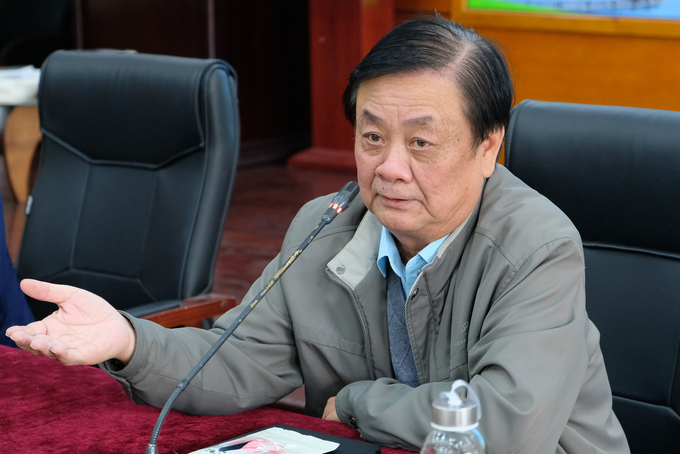 bt-bc-30-134749_987.jpg Bộ trưởng Lê Minh Hoan bày tỏ mong muốn các nhà báo cùng đồng hành với ngành nông nghiệp. Ảnh: Tùng Đinh.