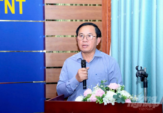 z6195486150912_3f8f0b8c7104bec542bb6ca82aab850d-104233_771-104234.jpg Phó Giám đốc Sở NN-PTNT tỉnh Đồng Nai Lê Văn Gọi phát biểu tại buổi họp mặt với các cơ quan báo chí truyền thông. Ảnh: Hoàng Phúc.