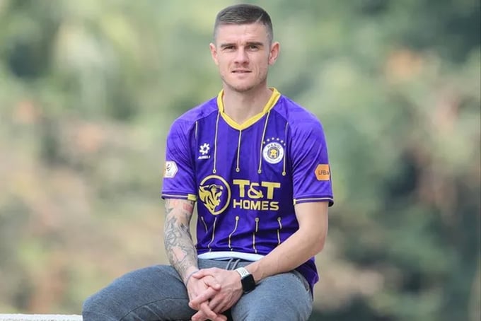 bong-da-225809_2.jpg Luka Bobicanec từng ra sân tại đấu trường UEFA Conference League. Ảnh: CLB Hà Nội.