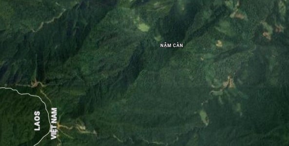 nam-can-083255_255.jpg Nậm Càn là xã biên giới giáp Lào, cách trung tâm thành phố Vinh khoảng 250km. Ảnh: Google Maps.